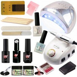 Набор для наращивания ногтей с лампой SUN One professional 48 W и фрезером