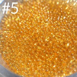 Бульонки для дизайна ногтей Richcolor Золотые №5