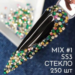 Микс камней №001 SS3 250шт (№1,9,69,76,80)
