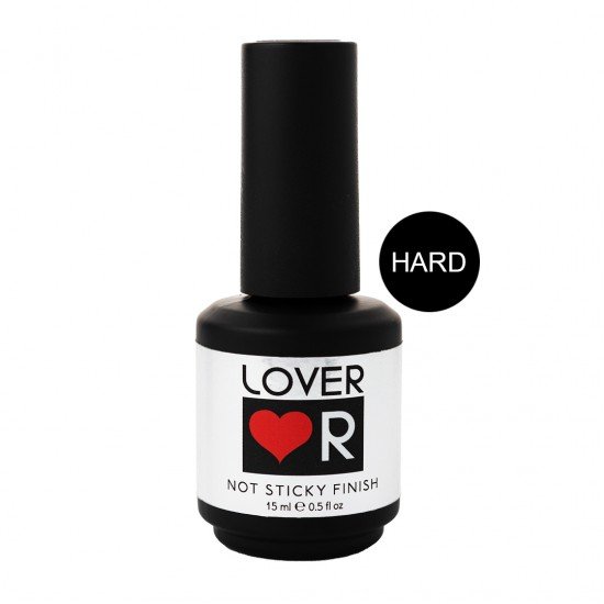 Топ каучуковый для гель-лака без липкого слоя Lover Top Hard, 15 мл.