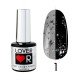 Топ с поталью для гель-лака Lover Top Silver Leaf, 9 мл.