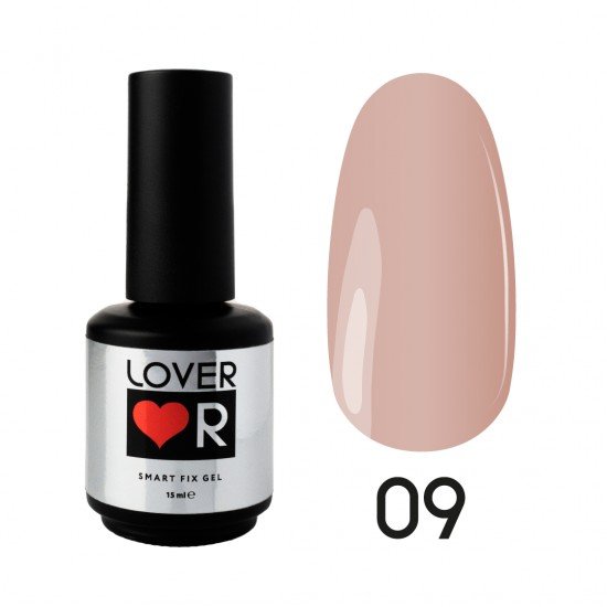 Гель для укрепления натуральных ногтей Lover Smart Fixe Gel 009, 15 мл.