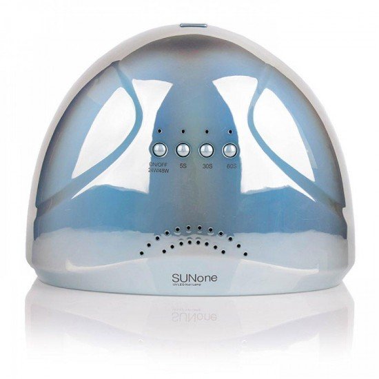 Лампа для маникюра Uv-Led SUN One professional 48 вт mirror blue (зеркальная голубая)