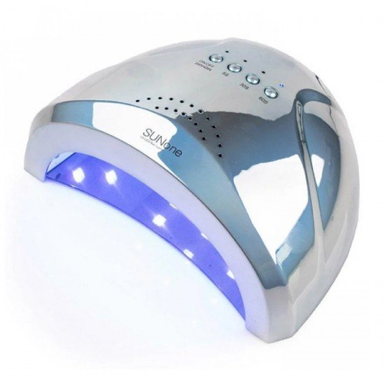 Лампа для маникюра Uv-Led SUN One professional 48 вт mirror blue (зеркальная голубая)