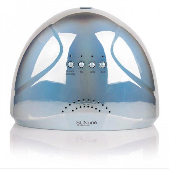 Лампа для маникюра Uv-Led SUN One professional 48 вт mirror blue (зеркальная голубая)