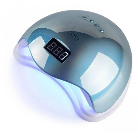 Лампа для ногтей Uv-Led SUN 5 48 вт mirror blue (зеркальная голубая)