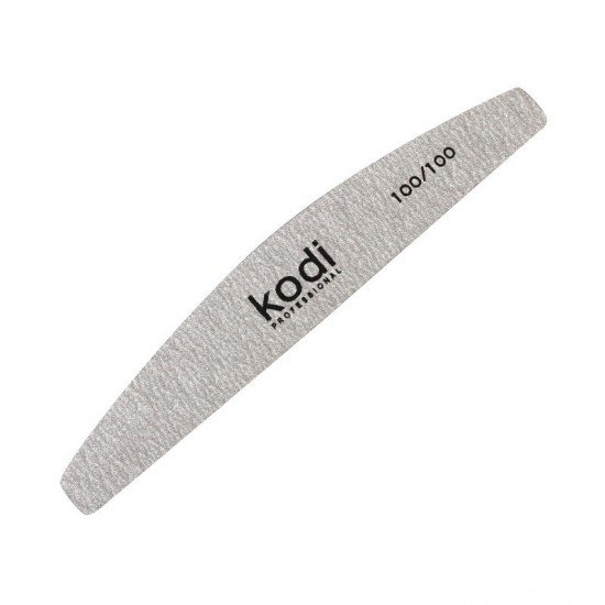 Пилка для ногтей kodi professional 100/100 грит (полумесяц)