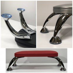 Подлокотник для маникюра на хромированых ножках Silver