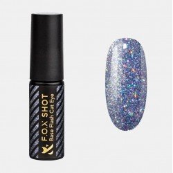 База цветная светоотражающая для гель-лака F.O.X SHOT Base Flash Cat Eye 003, 5 г