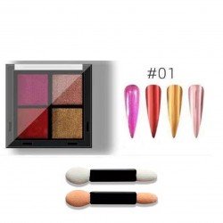 Зеркальная втирка Mirror Powder в палетке 4 г. № 001