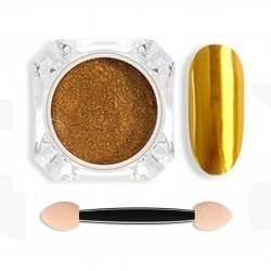 Зеркальная втирка для дизайна ногтей Mirror Powder Gold 1 г.
