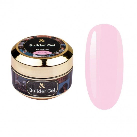 Моделирующий камуфлирующий F.O.X Builder gel Cover Lily, 15 мл.