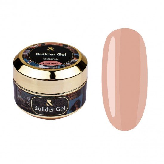 Моделирующий камуфлирующий F.O.X Builder gel Cover Peach, 15 мл.