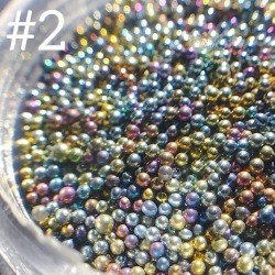 Бульонки пластиковые Richcolor Радужные №2