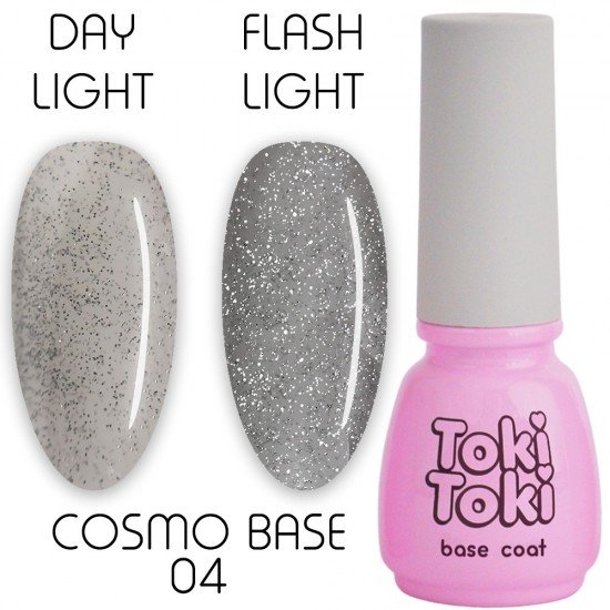 Світловідбиваюча база для гель-лаку Toki-Toki Cosmo Base CB04