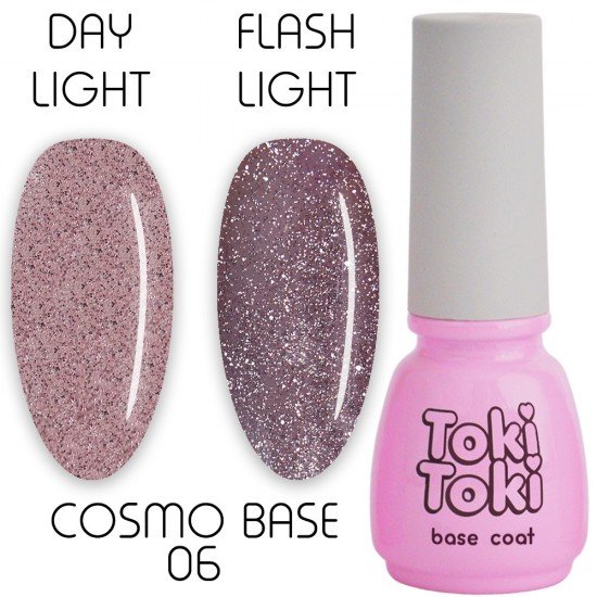 Світловідбиваюча база для гель-лаку Toki-Toki Cosmo Base CB06