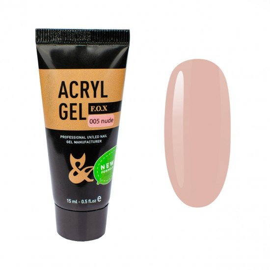 Акрил-гель F.O.X Acryl gel New Formula 005, 15 мл.