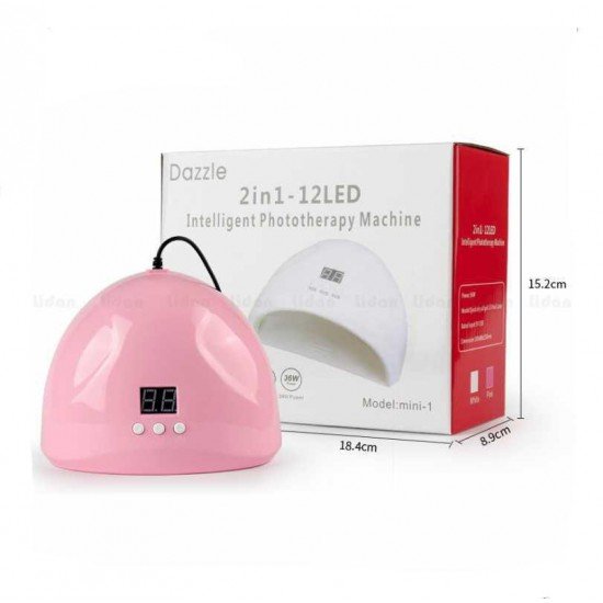 Лампа для маникюра Uv-Led SUN ONE Mini-1 36 вт USB (розовая)