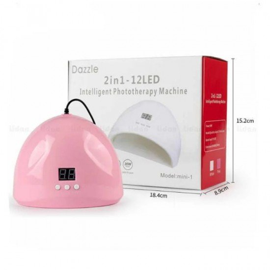Лампа для маникюра Uv-Led SUN ONE Mini-1 36 вт USB (розовая)