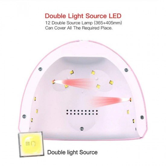 Лампа для маникюра Uv-Led SUN ONE Mini-1 36 вт USB (розовая)