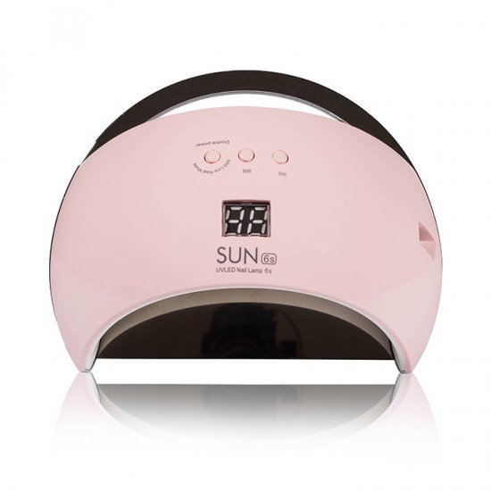 Лампа для маникюра Uv-Led SUN 6 professional 48 вт (розовая)