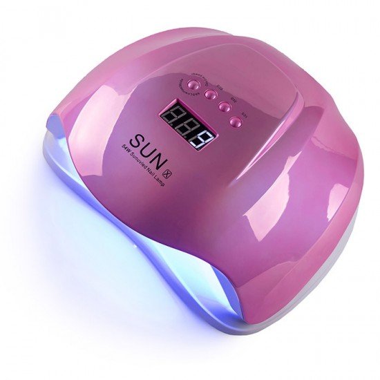 Лампа для маникюра Uv-Led SUN X 54 вт (зеркальная розовая)