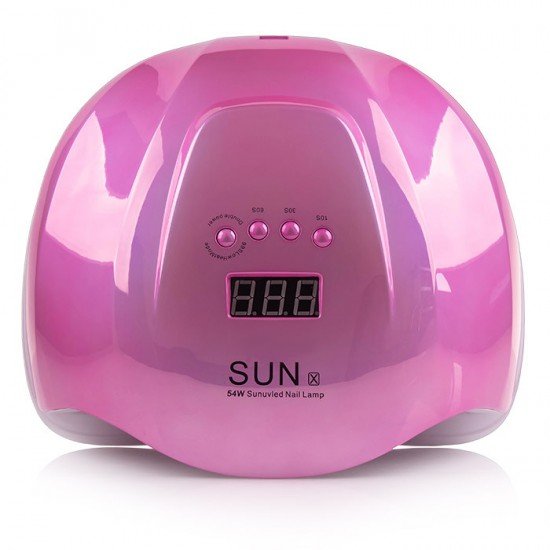 Лампа для маникюра Uv-Led SUN X 54 вт (зеркальная розовая)