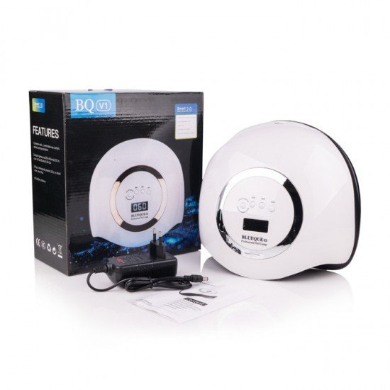 Лампа для маникюра Uv-Led SUN BQ-V1 168 вт (серебряная)