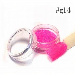Глиттер для дизайна ногтей Richcolor Ярко-розовый №14