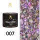 Глітерний гель-лак F.O.X glow glitter gel 007, 5 мл.