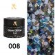 Глітерний гель-лак F.O.X glow glitter gel 008, 5 мл.