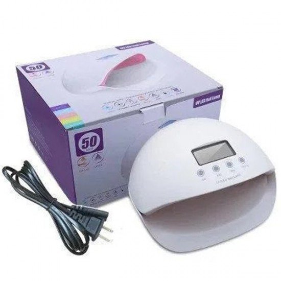 UV-LED ЛАМПА 50 ВТ с дисплеем (РОЗОВАЯ)