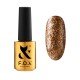 Гель-лак со слюдой F.O.X 7 мл. gold Brilliance 005