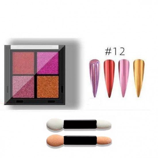 Зеркальная втирка Mirror Powder в палетке 4 г. № 012