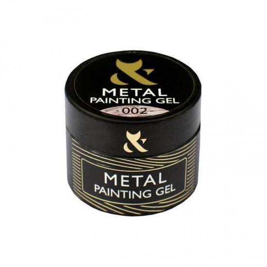 Гель-краска F.O.X Metal painting gel 002, 5 мл.