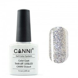 Гель-лак Canni № 005 блестки светлое золото