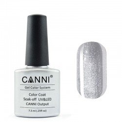 Гель-лак Canni № 008 серебристый металлик