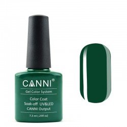Гель-лак Canni № 134 насыщенный зеленый