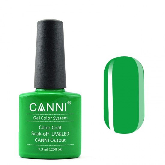 Гель-лак Canni № 160 ярко-зеленый неоновый