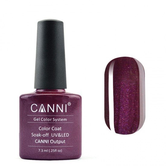 Гель-лак Canni № 196 сливовый перламутр