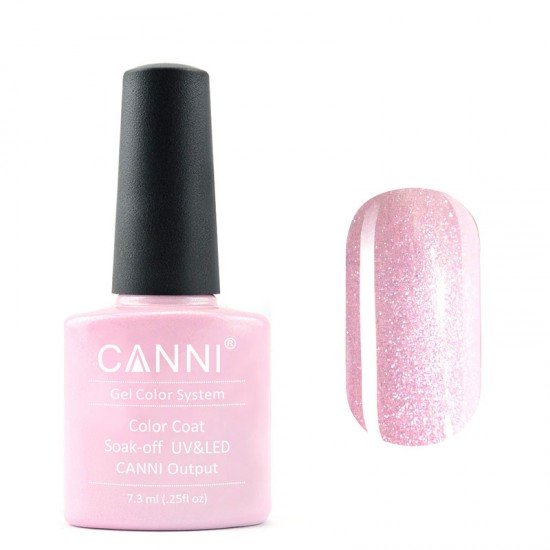 Гель-лак Canni № 198 нежно розовый перламутр
