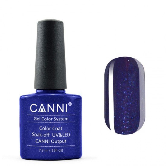 Гель-лак Canni № 214 королевский синий с микроблеском