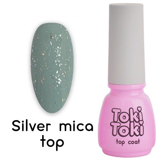 Топ без липкого слоя Toki-Toki Silver Mica Top