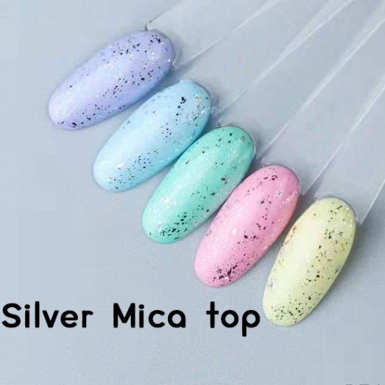 Топ без липкого слоя Toki-Toki Silver Mica Top