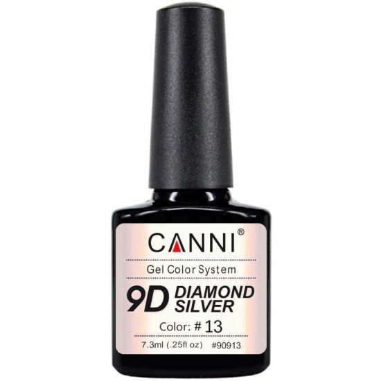 Гель-лак Canni 9D Diamond Silver № 13