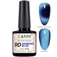 Гель-лак Canni 9D Diamond Blue № 14