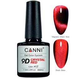 Гель-лак Canni 9D Crystal Red № 17
