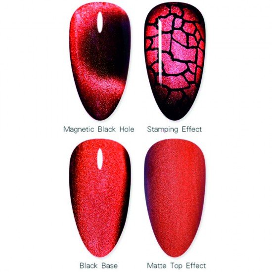 Гель-лак Canni 9D Crystal Red № 17